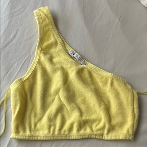 Zara One Shoulder Crop Top